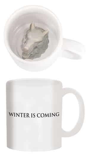 TAZA CERAMICA GAME OF THRONES CON LOBO STARK ESCULPIDO | 7615682658420 | SD TOYS | Llibreria La Gralla | Librería online de Granollers