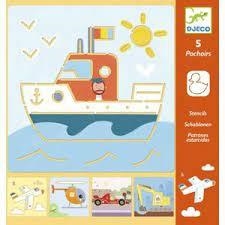 PLANTILLES DJECO TRANSPORTS | 3070900088191 | TOP8819 | Llibreria La Gralla | Librería online de Granollers