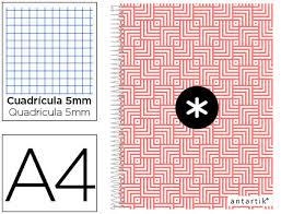 LLIBRETA ANTARTIK ESPIRAL A4 QUADRICULA MICROPERFORAT CARTRO SANEFA VERMELL | 8423473080850 | 08085 | Llibreria La Gralla | Llibreria online de Granollers