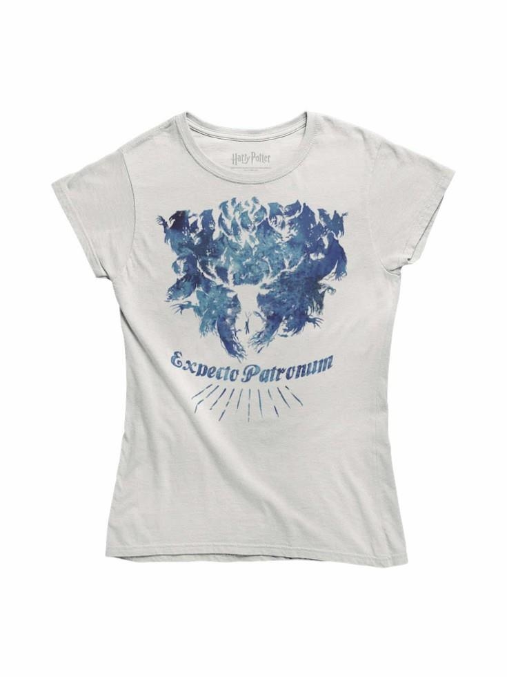 CAMISETA EXPECTO PATRONUM DEMENTORES AZULES CHICA TALLA 2XL | 8435450232114 | NAKED CAPYBARA | Llibreria La Gralla | Librería online de Granollers