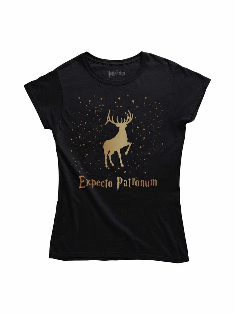 CAMISETA EXPECTO PATRONUM DORADO CHICA TALLA S | 8435450229251 | NAKED CAPYBARA | Llibreria La Gralla | Llibreria online de Granollers