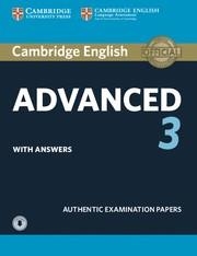 CAMBRIDGE ENGLISH ADVANCED 3. STUDENT'S BOOK WITH ANSWERS WITH AUDIO | 9781108431224 | Llibreria La Gralla | Llibreria online de Granollers