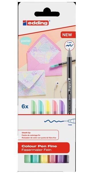 PACK RETOLADORS EDDING 1200 PASTEL 6 UN | 4057305020147 | Llibreria La Gralla | Llibreria online de Granollers