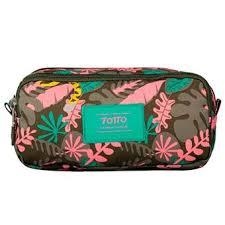 PORTATOT TOTTO EREZO DUES CREMALLERES KAKI FULLES ROSA/TURQUESA 2019 | 7704875811848 | TOTAC52SUP0041910Z9TG | Llibreria La Gralla | Llibreria online de Granollers