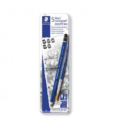 SET LLAPIS STAEDTLER LUMOGRAPH AQUARELL 6 UN | 4007817038871 | 100AG6 | Llibreria La Gralla | Llibreria online de Granollers