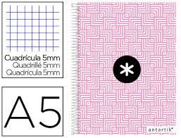 LLIBRETA ANTARTIK ESPIRAL A5 QUADRICULA MICROPERFORAT CARTRO TRENDING ROSA | 8423473081437 | 08143 | Llibreria La Gralla | Llibreria online de Granollers