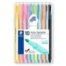 RETOLADORS 10 UN TRIPLUS HIGHLIGHTER PASTEL | 4007817188545 | 362CSB10 | Llibreria La Gralla | Llibreria online de Granollers