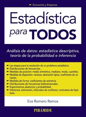 ESTADÍSTICA PARA TODOS | 9788436833263 | ROMERO RAMOS, EVA | Llibreria La Gralla | Llibreria online de Granollers