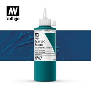 ACRÍLIC STUDIO VALLEJO 200ML 47-TURQUESA DE FTALOCIANINA | 8429551220477 | 22047 | Llibreria La Gralla | Llibreria online de Granollers
