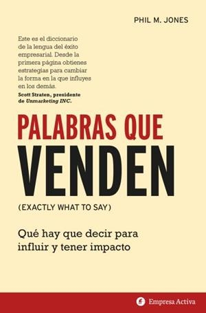 PALABRAS QUE VENDEN | 9788416997176 | JONES, PHIL. M. | Llibreria La Gralla | Librería online de Granollers