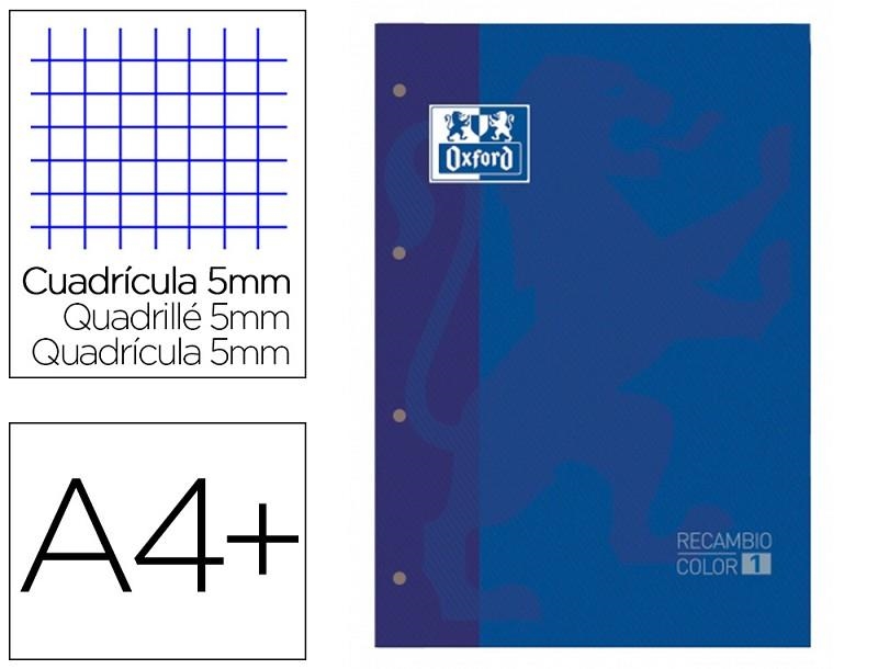 RECANVI FULLS OXFORD A4 BLAU MARI | 8427291021477 | 400123672 | Llibreria La Gralla | Llibreria online de Granollers