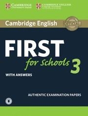 CAMBRIDGE ENGLISH FIRST FOR SCHOOLS 3 STUDENT'S BOOK WITH ANSWERS WITH AUDIO | 9781108380850 | Llibreria La Gralla | Librería online de Granollers