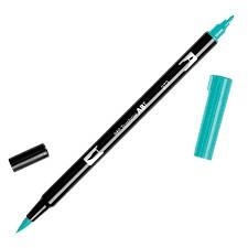 RETOLADOR TOMBOW DOBLE PINZELL- PUNTA FINA BLAU CARIBE | 4901991901542 | ABT 373 | Llibreria La Gralla | Llibreria online de Granollers