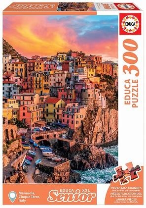 MANAROLA, CINQUE TERRE, ITALIA. PUZLE EDUCA SENIOR XXL 300 | 8412668179806 | EDUCA | Llibreria La Gralla | Librería online de Granollers