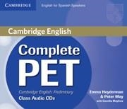 COMPLETE PET FOR SPANISH SPEAKERS CLASS AUDIO CDS (4) | 9788483237472 | HEYDERMAN, EMMA/MAY, PETER | Llibreria La Gralla | Llibreria online de Granollers