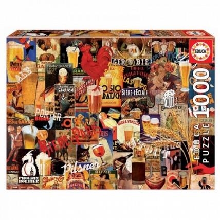 PUZLE EDUCA 1000 COLLAGE CERVESES | 8412668179707 | EDUCA | Llibreria La Gralla | Librería online de Granollers