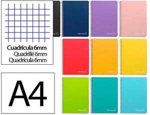 LLIBRETA A4 LIDERPAPEL QUADRICULA 6X6 80 FULLS | 8423473585836 | 171918 | Llibreria La Gralla | Llibreria online de Granollers