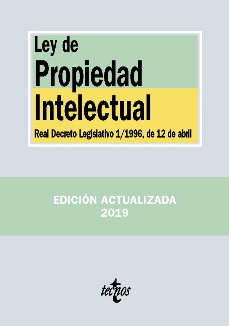 LEY DE PROPIEDAD INTELECTUAL | 9788430976904 | EDITORIAL TECNOS | Llibreria La Gralla | Llibreria online de Granollers