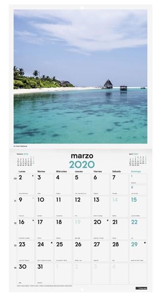 CALENDARI PARET PAISAJES PARADISIACOS 2020 | 8422952191056 | VVAA | Llibreria La Gralla | Llibreria online de Granollers