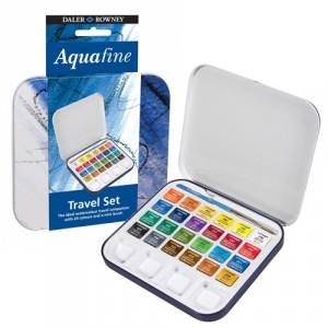 CAIXA AQUAREL·LA AQUAFINE TRAVEL SET 24 COLORS | 5011386094281 | DALER ROWNEY | Llibreria La Gralla | Llibreria online de Granollers