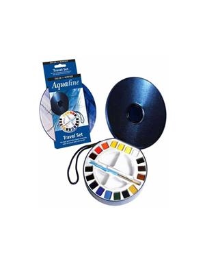 CAIXA AQUAREL·LA RODONA AQUAFINE TRAVEL SET 18 COLORS | 5011386090511 | 131900030 | Llibreria La Gralla | Llibreria online de Granollers