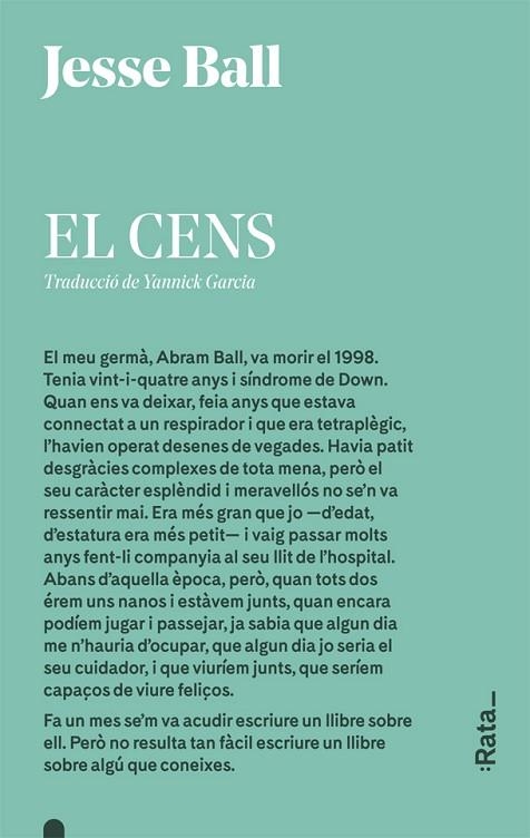CENS, EL | 9788416738298 | BALL, JESSE | Llibreria La Gralla | Librería online de Granollers