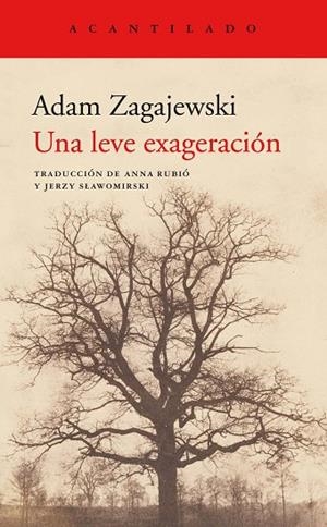 LEVE EXAGERACIÓN, UNA  | 9788417346980 | ZAGAJEWSKI, ADAM | Llibreria La Gralla | Llibreria online de Granollers