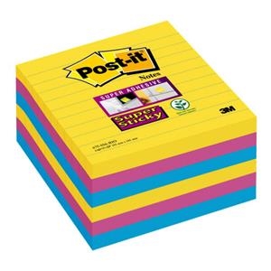 BLOC NOTES POST-IT 101X101 MULTICOLORS RATLLES | 0511419988556 | 78143 | Llibreria La Gralla | Llibreria online de Granollers