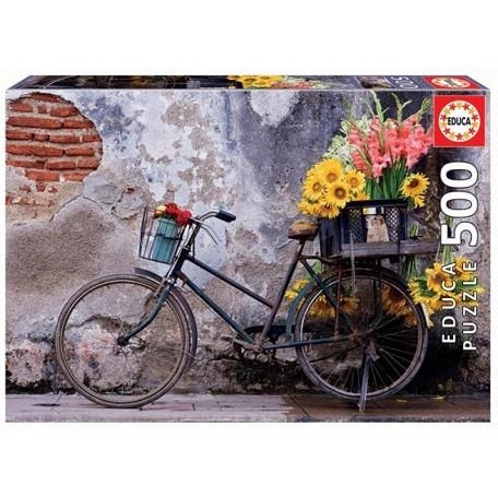 PUZZLE EDUCA 500 BICICLETA CON FLORES | 8412668179882 | EDUCA | Llibreria La Gralla | Llibreria online de Granollers