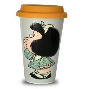 TASSA DE VIATGE AMB TAPA MAFALDA | 8582700064718 | CACTUS GIFT | Llibreria La Gralla | Llibreria online de Granollers