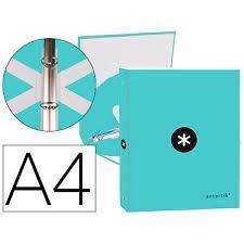 CARPESA ANTARTIK 4 ANELLES DE 25MM RODONES MENTA | 8423473078147 | 07814 | Llibreria La Gralla | Llibreria online de Granollers