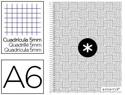 LLIBRETA ANTARTIK ESPIRAL A6 QUADRICULA MICROPERFORAT CARTRO TRENDING GRIS | 8423473081512 | 08151 | Llibreria La Gralla | Librería online de Granollers