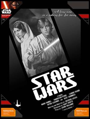 POSTER VIDRIO STAR WARS LUKE Y LEIA BLANCO Y NEGRO  | 8435450201806 | SD TOYS | Llibreria La Gralla | Librería online de Granollers