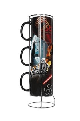 BLACK FIRST ORDER SET DE 3 TAZAS CERAMICAS APILABLES STAR WARS EP7 | 8436546890966 | SD TOYS | Llibreria La Gralla | Librería online de Granollers