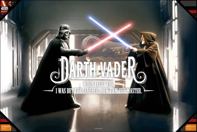VADER WHEN I LEFT YOU POSTER DE VIDRIO STAR WARS | 8435450202155 | SD TOYS | Llibreria La Gralla | Librería online de Granollers