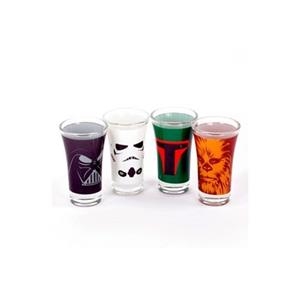 SET DE 4 VASOS DE CHUPITO STAR WARS SIMBOLOS | 5055453451805 | HALF MOON | Llibreria La Gralla | Librería online de Granollers