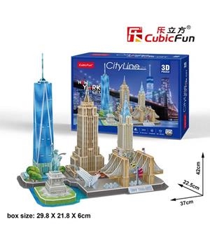 NEW YORK CITY SKYLINE 3D PUZLE CUBIC FUN | 6944588202552 | CUBIC FUN | Llibreria La Gralla | Librería online de Granollers