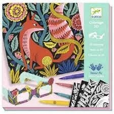 COLOREJAR EN 3D. BOSC ENCANTAT | 3070900086524 | DJECO | Llibreria La Gralla | Llibreria online de Granollers