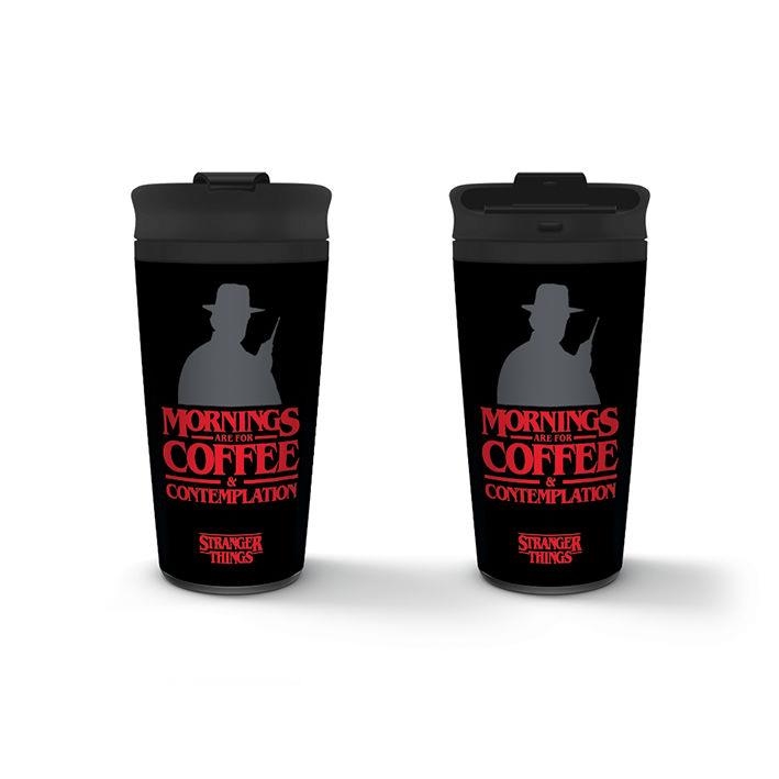 AMPOLLA DE VIATGE STRANGER THINGS "MORNINGS ARE FOR COFFEE & CONTEMPLATION" | 5050574253710 | PYRAMID | Llibreria La Gralla | Librería online de Granollers