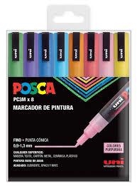 RETOLADORS 8 UN POSCA PC3M PURPURINA | 8435009951497 | 182634671 | Llibreria La Gralla | Llibreria online de Granollers