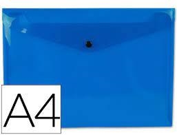 CARPETA PLASTIC TRANSPARENT BLAVA | 4710581440527 | Llibreria La Gralla | Llibreria online de Granollers