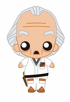 DOC BROWN FIGURA DE GOMA POKIS REGRESO AL FUTURO | 8435450224997 | SD TOYS | Llibreria La Gralla | Llibreria online de Granollers