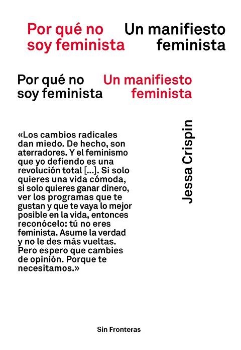 POR QUÉ NO SOY FEMINISTA (NE) | 9788417893453 | CRISPIN, JESSA | Llibreria La Gralla | Llibreria online de Granollers