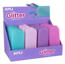 PORTATOT APLI SILICONA GLITTER COLORS VARIS | 8410782182160 | 18216 | Llibreria La Gralla | Librería online de Granollers