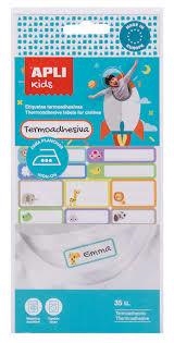ETIQUETES TEXTIL TERMOADHESIVES 35 UNITATS | 8410782177937 | 17793 | Llibreria La Gralla | Librería online de Granollers