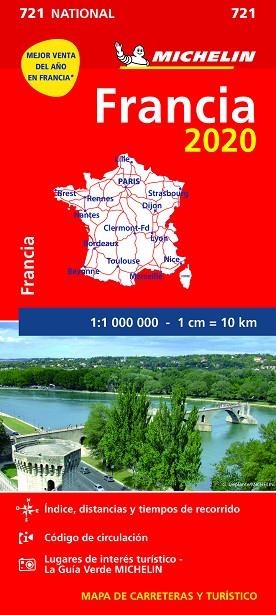 MAPA NATIONAL FRANCIA 2020 | 9782067242715 | VARIOS AUTORES | Llibreria La Gralla | Llibreria online de Granollers