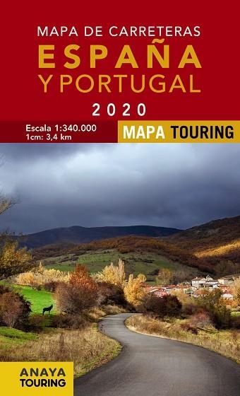 MAPA DE CARRETERAS DE ESPAÑA Y PORTUGAL 2020  | 9788491582946 | ANAYA TOURING | Llibreria La Gralla | Llibreria online de Granollers