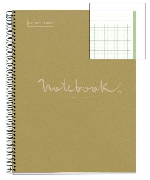 LLIBRETA A4 MIQUELRIUS NOTEBOOK 1 RECICLAT CAQUI | 8422593060919 | MR6091 | Llibreria La Gralla | Librería online de Granollers