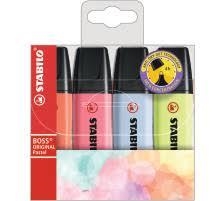 RETOLADOR STABILO BOSS PASTEL 4 UNIT | 4006381558174 | 70/4 3 | Llibreria La Gralla | Librería online de Granollers