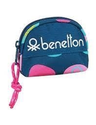 MONEDER SAFTA PETIT BENETTON TOPOS BLAU MARI  | 8412688355457 | SAF812050725 | Llibreria La Gralla | Llibreria online de Granollers